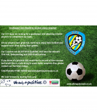 Under 11 Goalkeeper Required